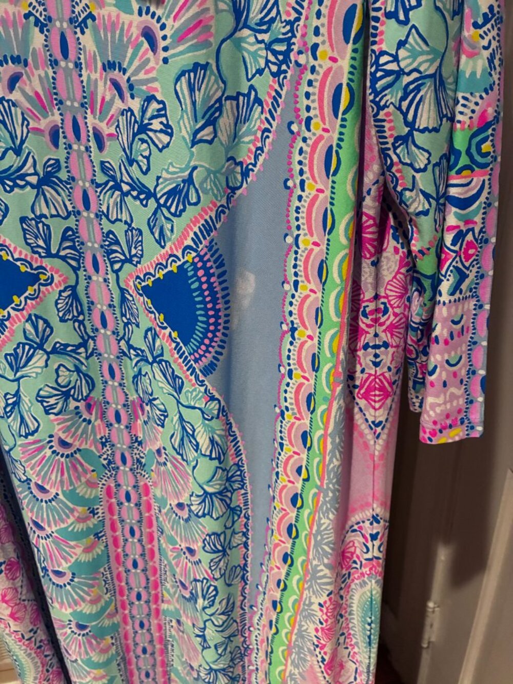 Dress Lilly Pulitzer XXL new with manufacturing flaw, one spot color misprint - Picture 3 of 8